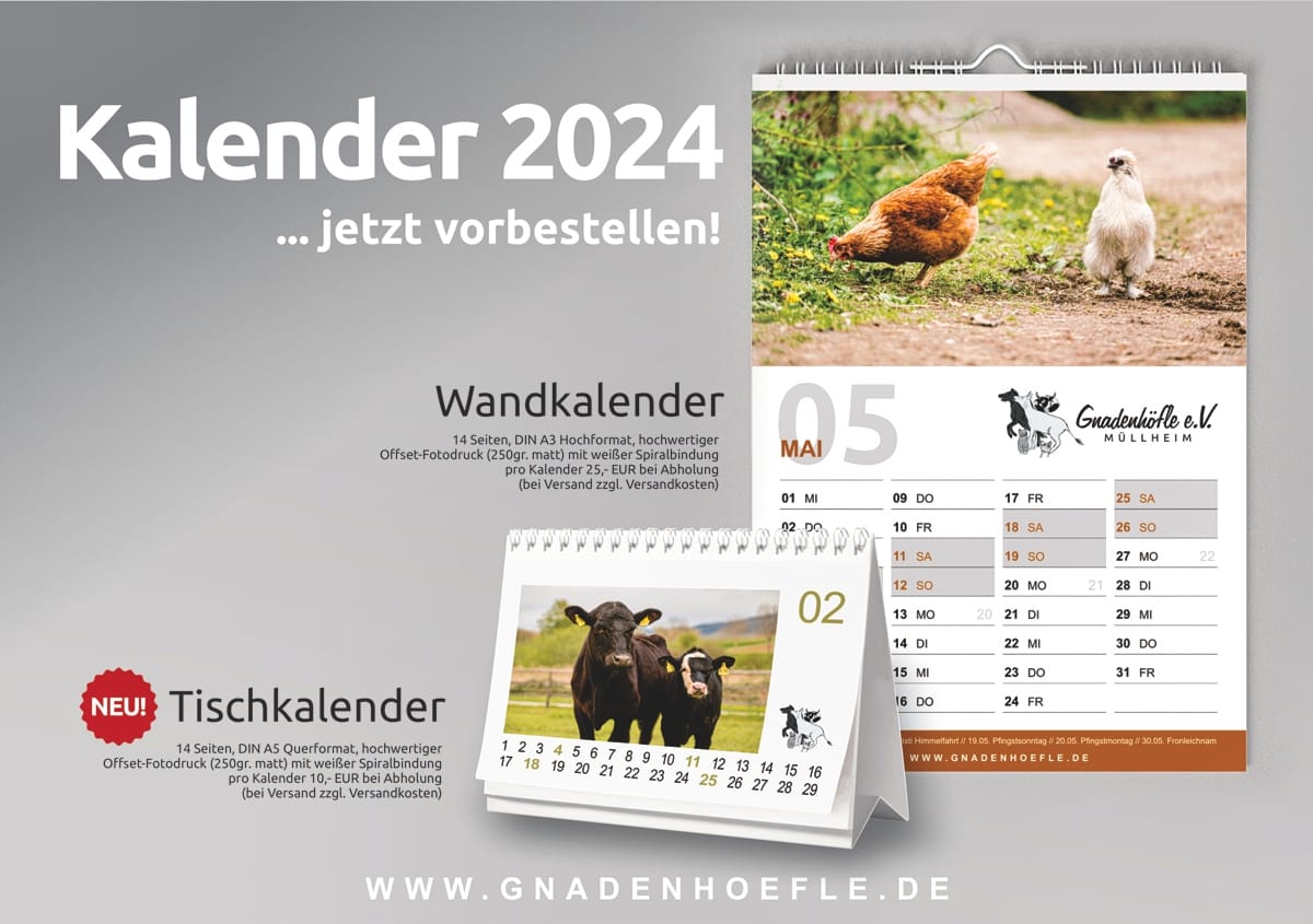 Gnadenhöfle Kalender 2024